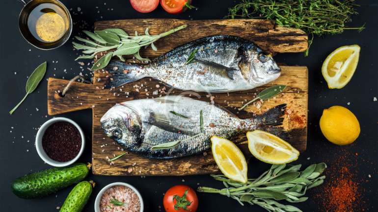 Baked Fish with Sweet Potato Mojos